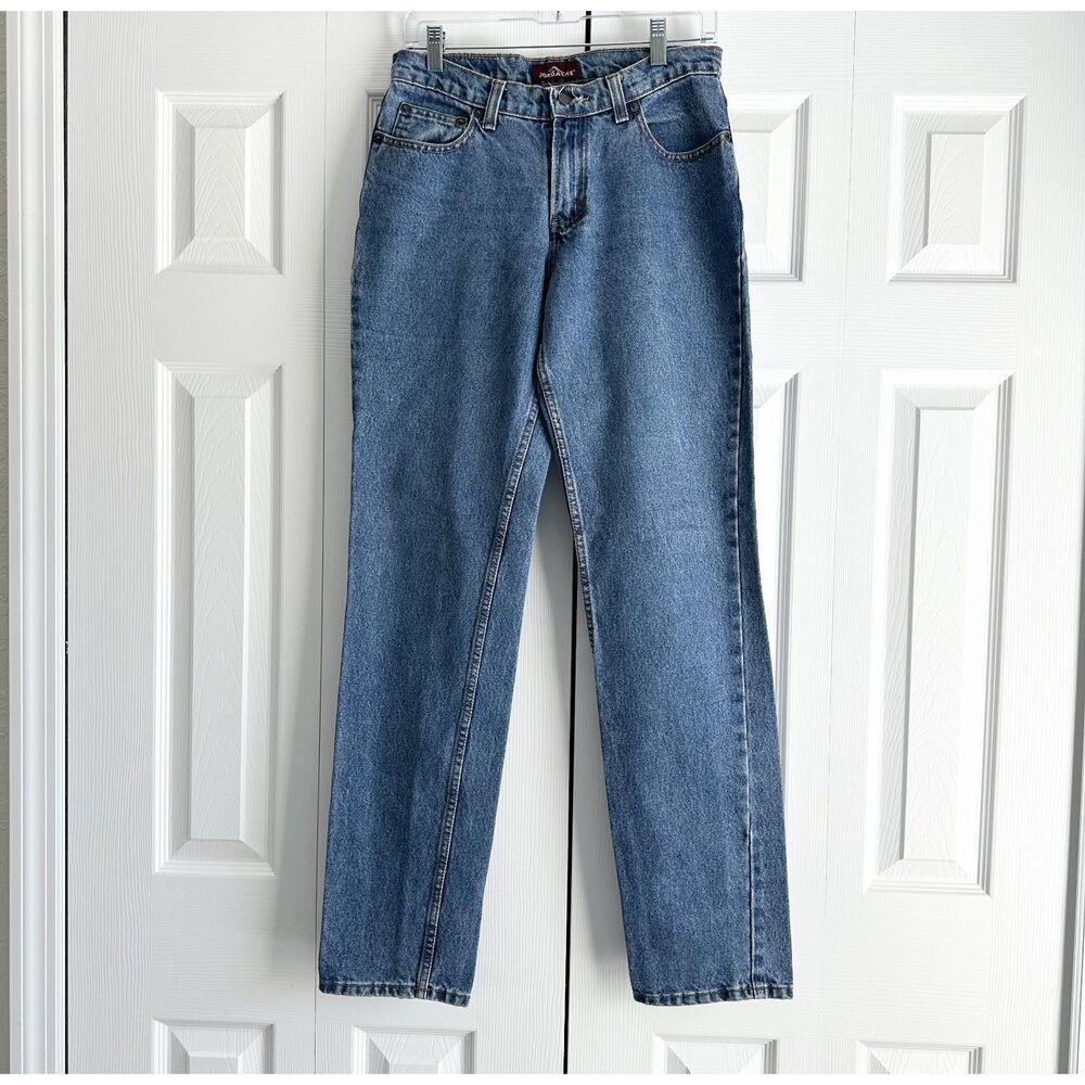 Vintage Jordache Jeans Size 9/10 Long Blue Wash 5 Pocket Straight Leg 90's Y2k